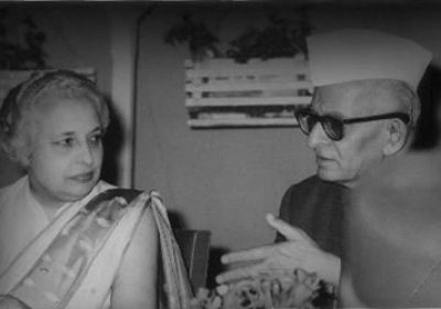 Munshiji with Vijay Laxmi Pandit